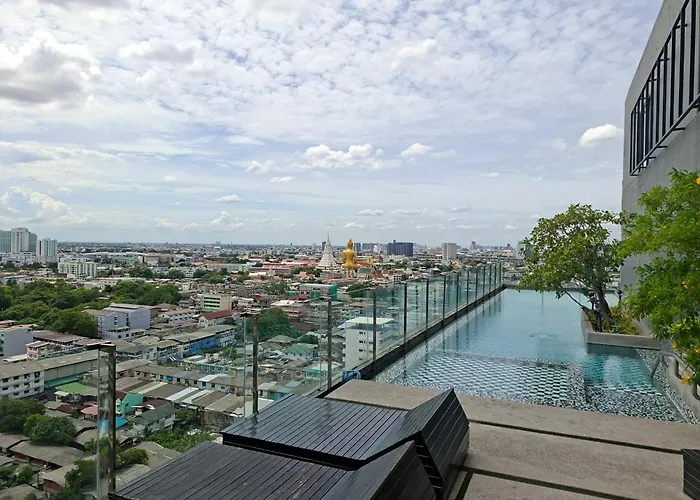 40sqm Corner 1br, 3 Mins Bts, 20 Mins Iconsiam Lägenhet *