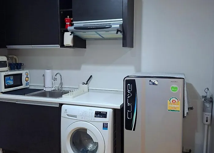 40sqm Corner 1br, 3 Mins Bts, 20 Mins Iconsiam Lägenhet Bangkok