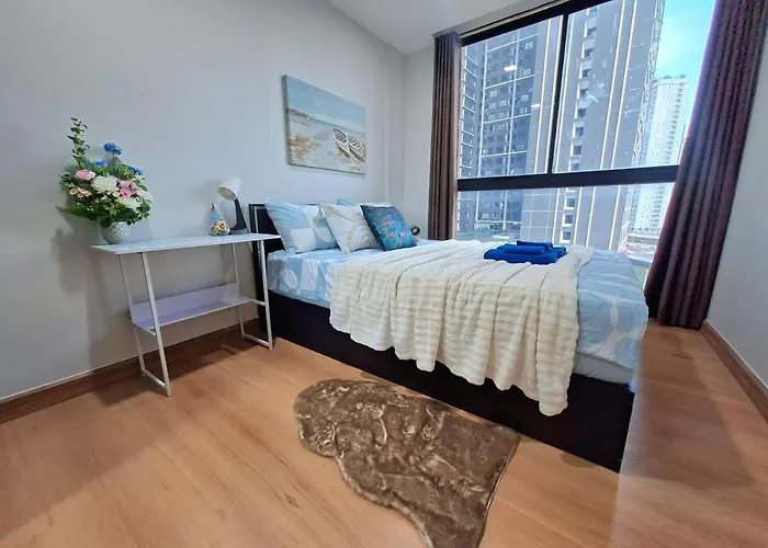 40sqm Corner 1br, 3 Mins Bts, 20 Mins Iconsiam Lägenhet