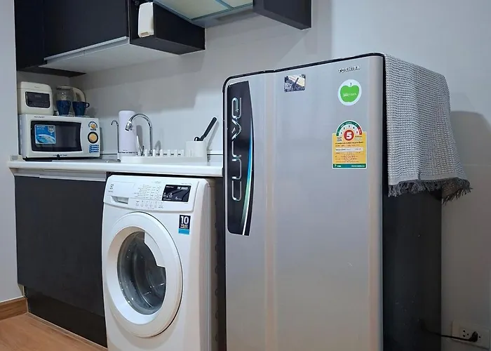 40sqm Corner 1br, 3 Mins Bts, 20 Mins Iconsiam Lägenhet *